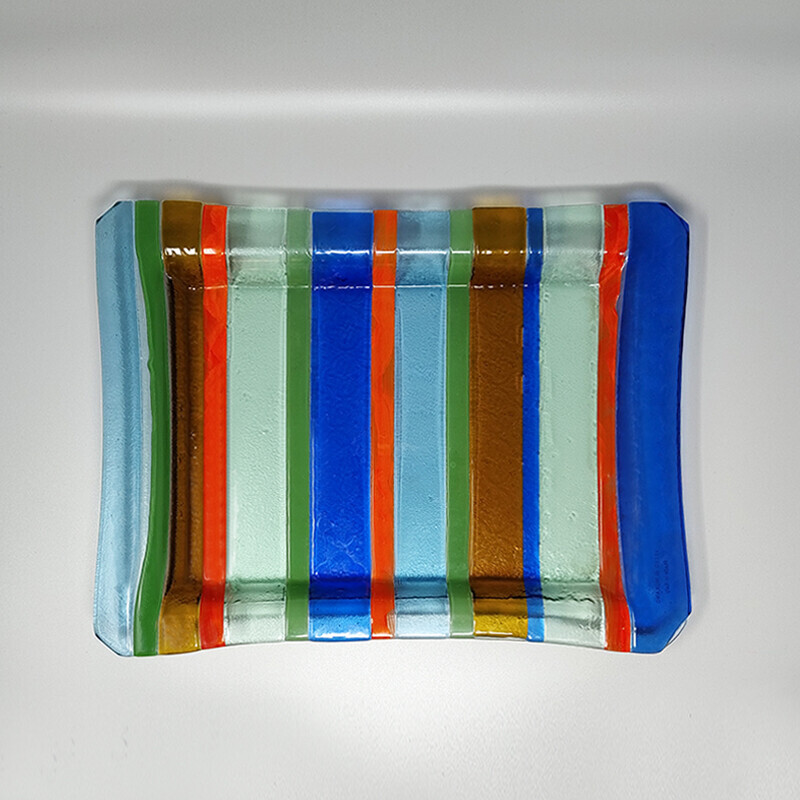 Vintage Murano glass tray by Dogi, Italy 1960