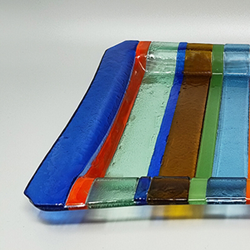 Vintage Murano glass tray by Dogi, Italy 1960