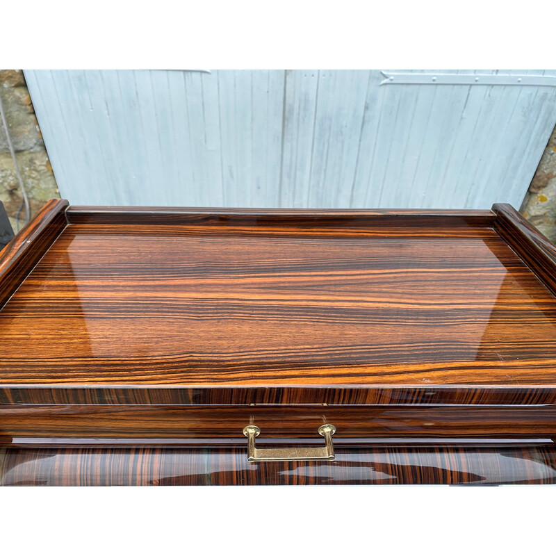 Pair of vintage bedside tables model NF157 in rosewood veneer, 1950