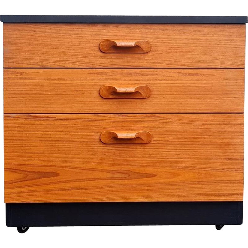 Commode vintage en chêne à 3 tiroirs pour Austinsuite Furniture