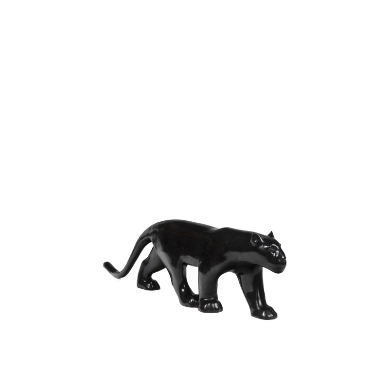 Vintage-Skulptur "Großer schwarzer Panther" aus Bronze von François Pompon, 2006