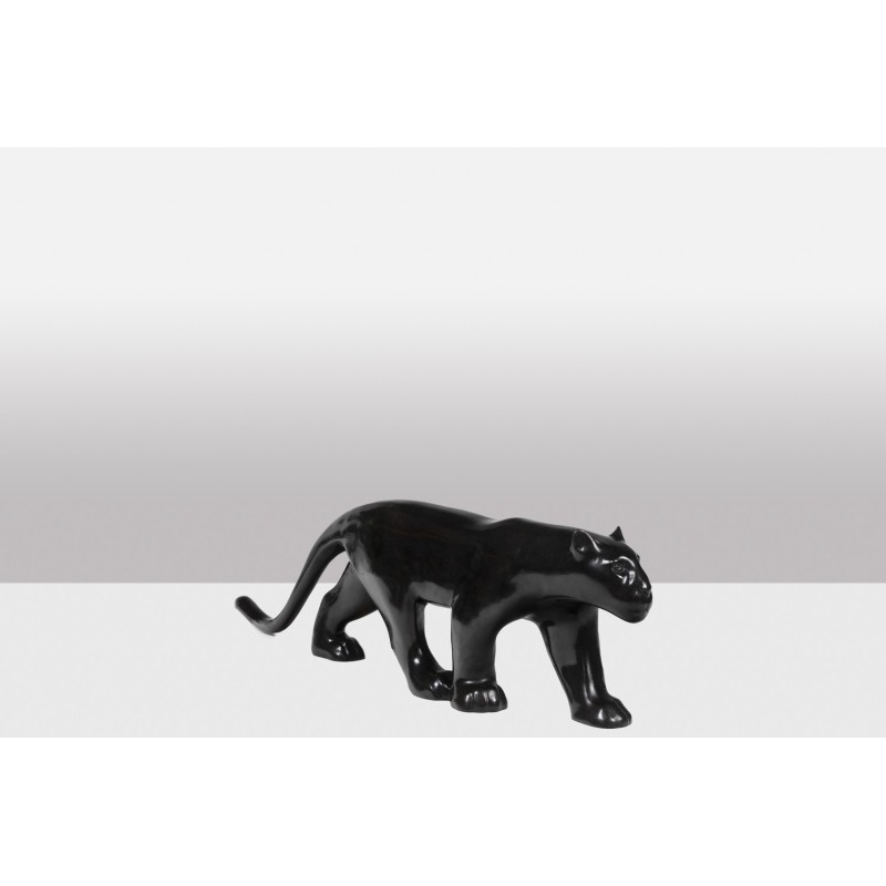 Vintage bronze sculpture “Large black panther” by François Pompon, 2006