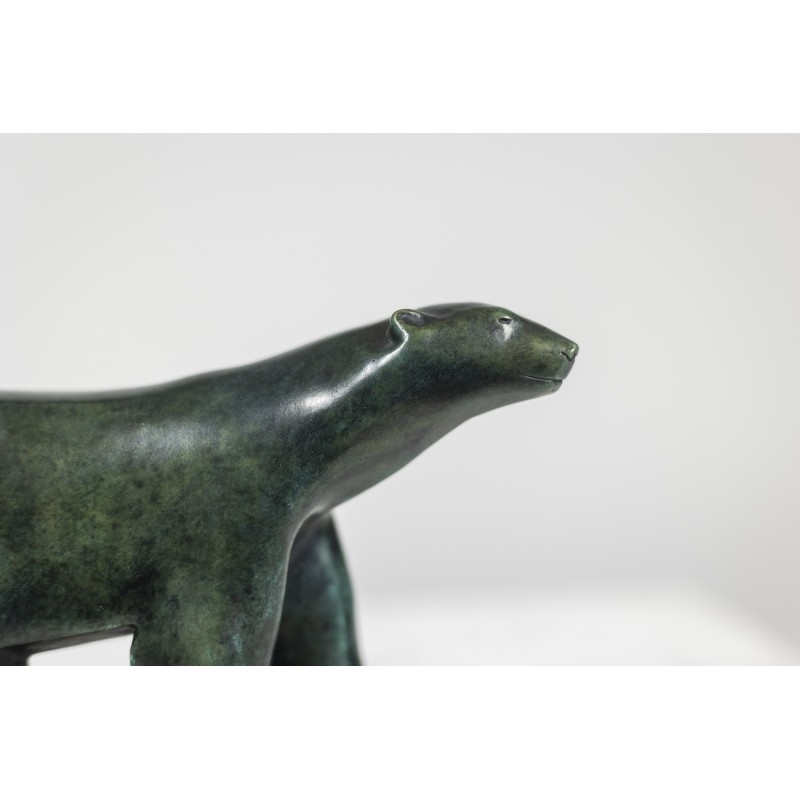 Vintage “White Bear” bronze sculpture by François Pompon for Atelier Valsuani, 2006