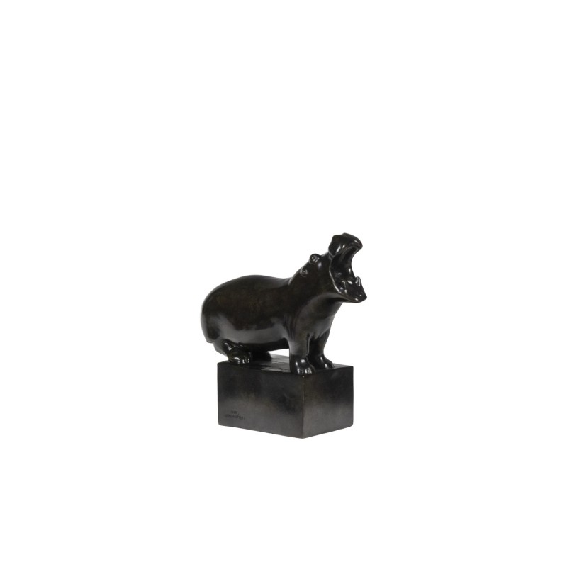 Sculpture vintage "Hippopotame" en bronze et fonte par François Pompon pour Valsuani, 2006