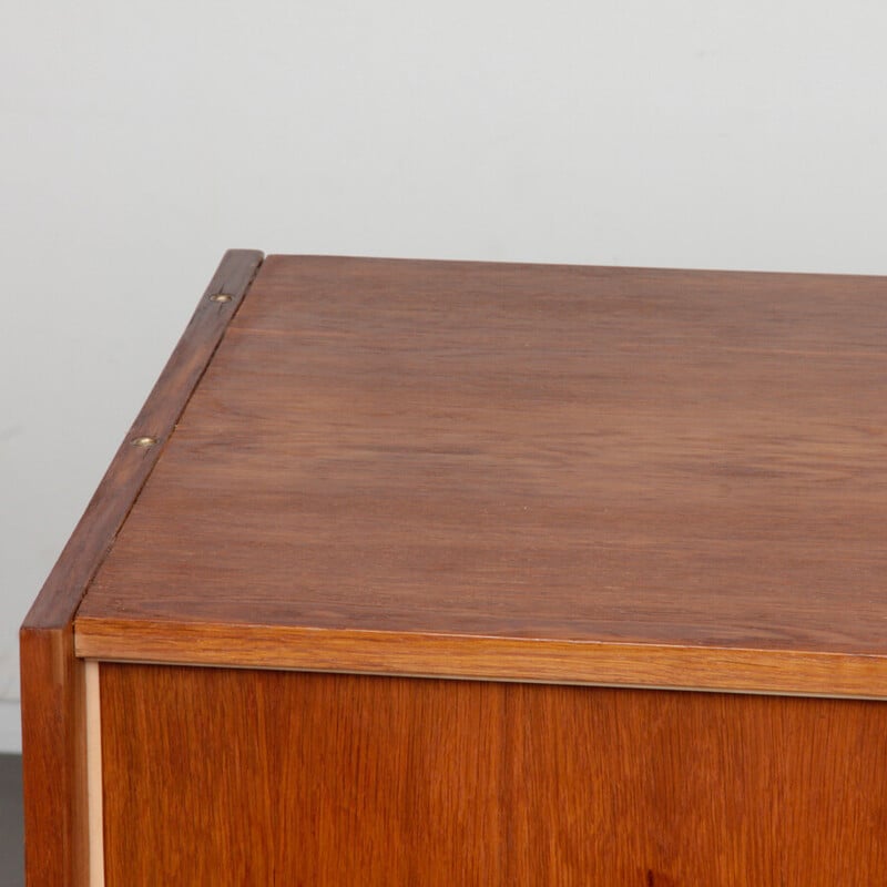 Vintage chest of drawers model U-452 in oak by Jiroutek for Interier Praha, Czechoslovakia 1960