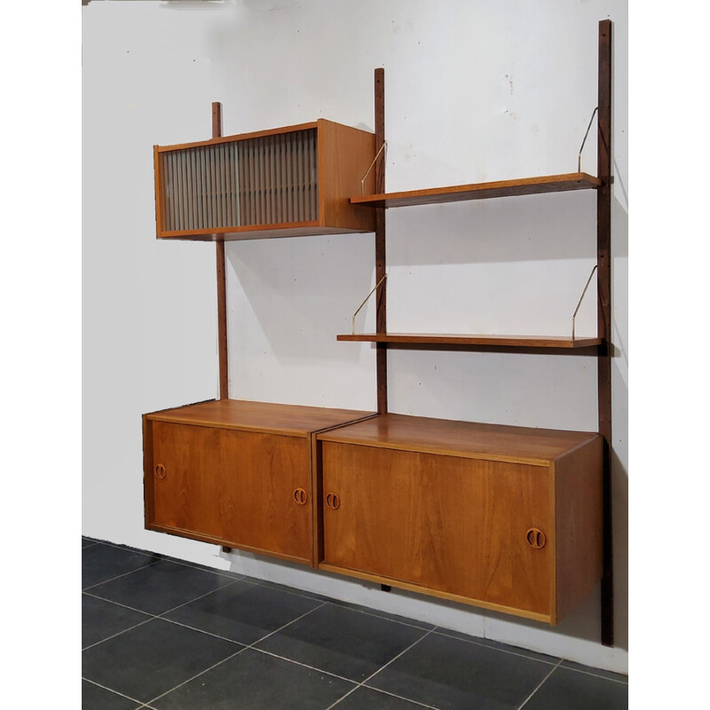 Vintage 2 bay wall unit, Denmark 1970