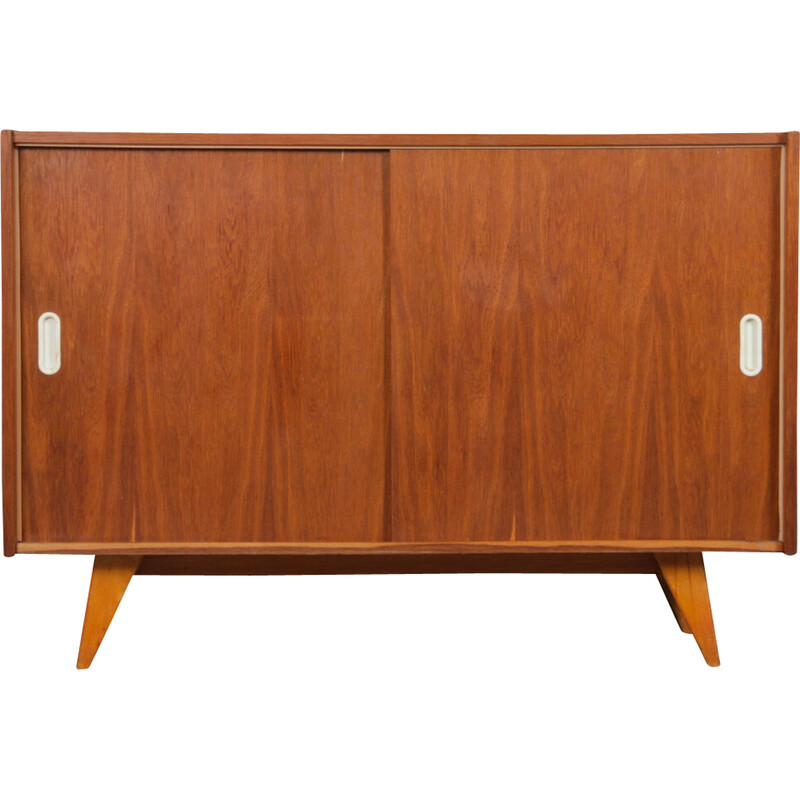 Vintage chest of drawers model U-452 in oak by Jiroutek for Interier Praha, Czechoslovakia 1960