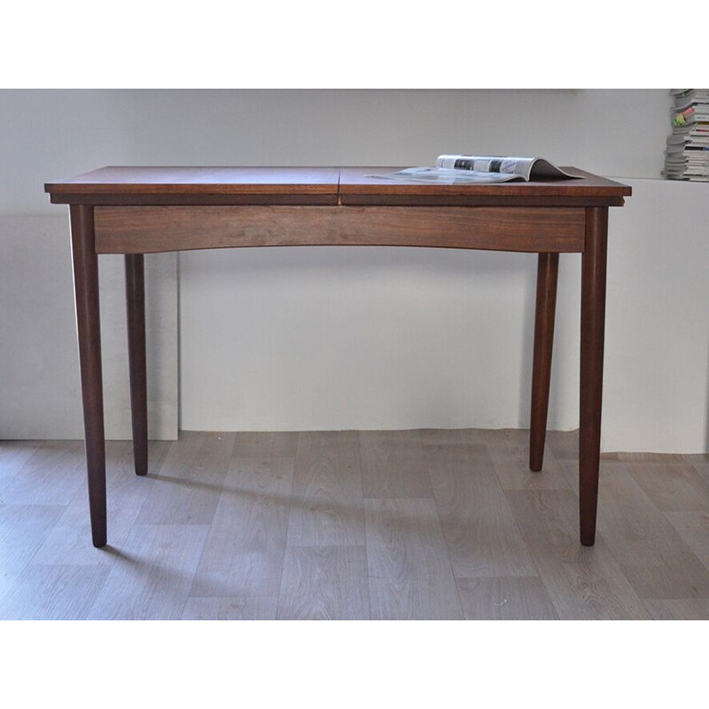 Teak table with extension - 1960s