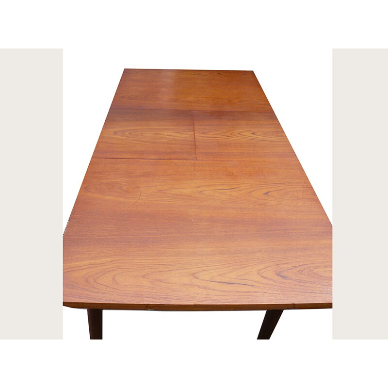 Teak table with extension - 1960s