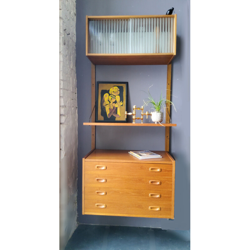 Vintage wall unit by Preben Sorensen, Denmark 1960