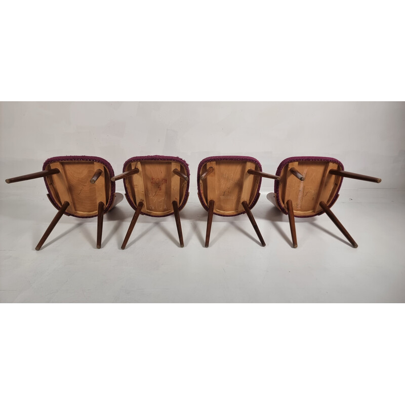 Set of 4 vintage chairs by Antonin Suman, 1960