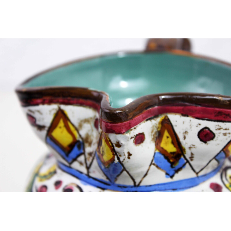 Pichet vintage en céramique pour Deruta, Italie