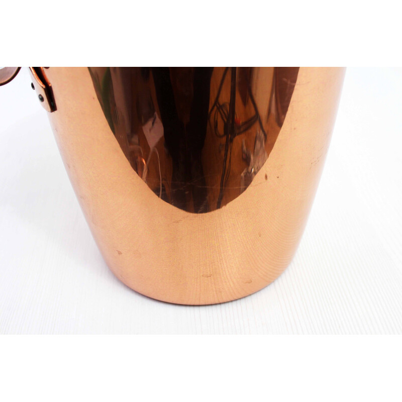 Vintage copper-plated metal ice bucket for Sigg, Switzerland 1970