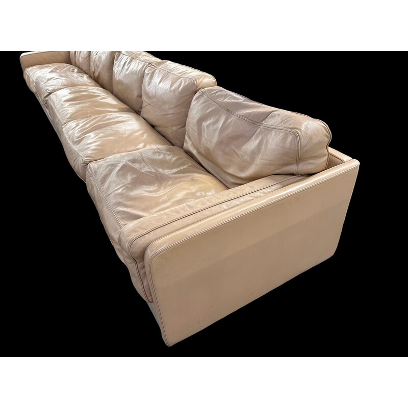 Vintage 5-Sitzer-Sofa aus Leder von Pierluigi Cerri für Poltrona Frau