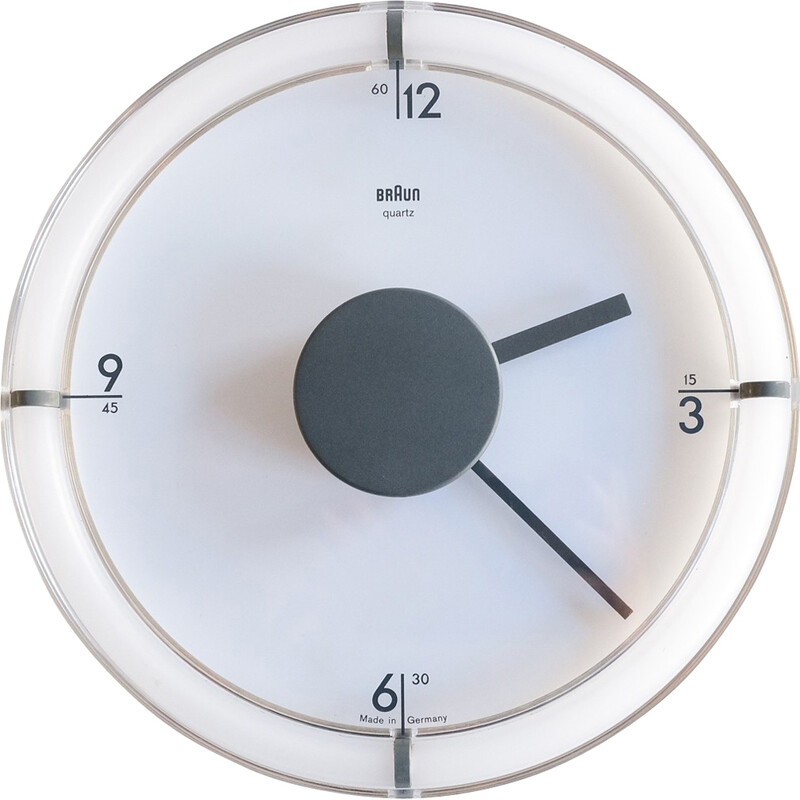 Vintage wall clock model Abw-35 by Dietrich Lubs for Braun, Germany 1988