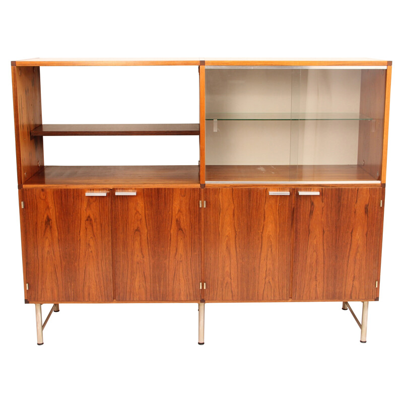 High sideboard in rosewood, Cees BRAAKMAN - 1960s