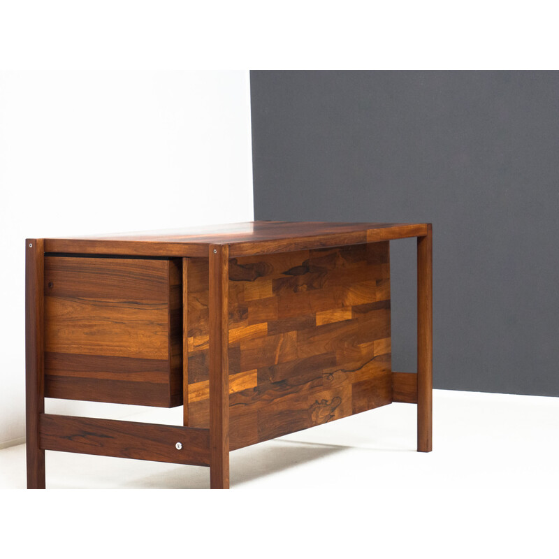 Vintage rosewood desk by Jorge Zalszupin for L'Atelier San Paolo, Brazil 1960