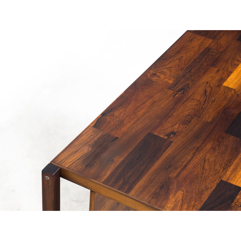 Vintage rosewood desk by Jorge Zalszupin for L'Atelier San Paolo, Brazil 1960