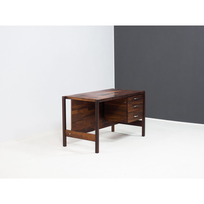 Vintage rosewood desk by Jorge Zalszupin for L'Atelier San Paolo, Brazil 1960