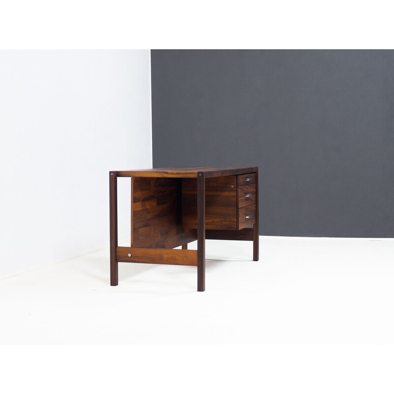 Bureau vintage en palissandre par Jorge Zalszupin pour L'Atelier San Paolo, Brésil 1960