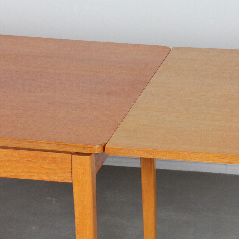 Vintage oak wood desk, 1960