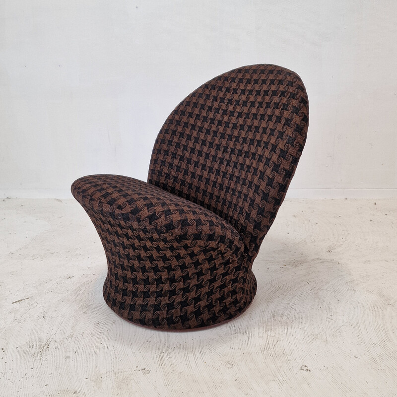 Vintage-Stuhl Modell F572 in brauner Wolle von Pierre Paulin für Artifort, Niederlande 1967