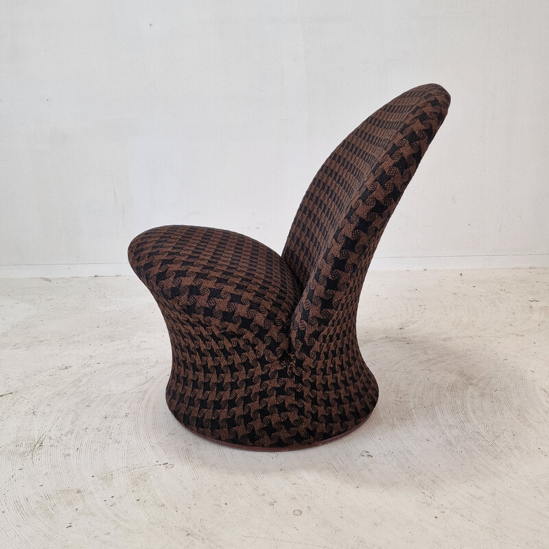 Vintage model F572 chair in brown wool by Pierre Paulin for Artifort, Netherlands 1967