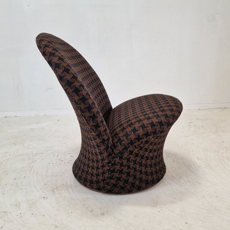 Vintage model F572 chair in brown wool by Pierre Paulin for Artifort, Netherlands 1967