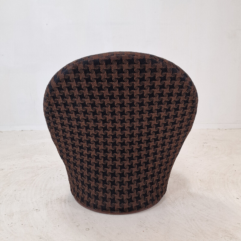 F572 cadeira vintage em lã castanha de Pierre Paulin para Artifort, Holanda 1967