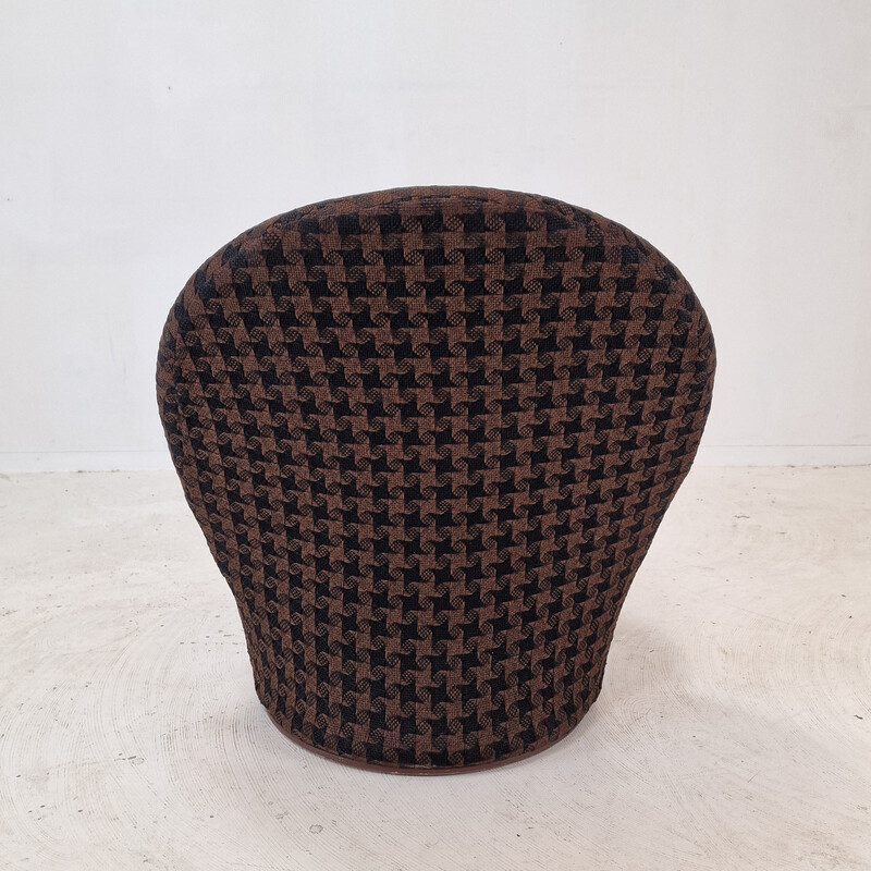 Vintage model F572 chair in brown wool by Pierre Paulin for Artifort, Netherlands 1967