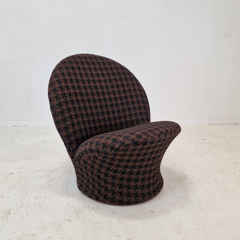 Vintage model F572 chair in brown wool by Pierre Paulin for Artifort, Netherlands 1967