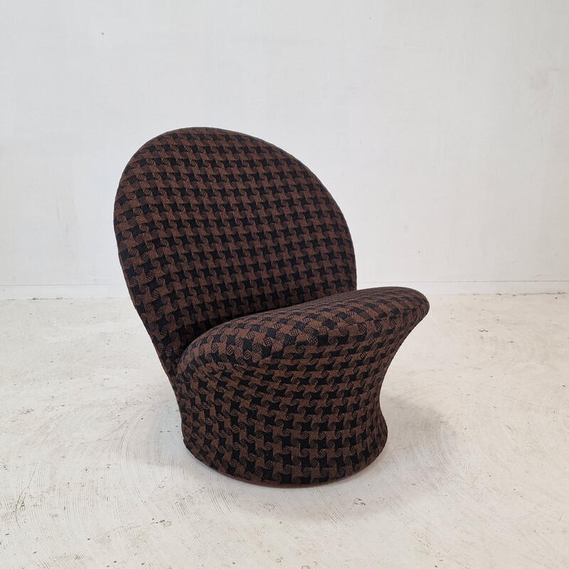 Vintage-Stuhl Modell F572 in brauner Wolle von Pierre Paulin für Artifort, Niederlande 1967