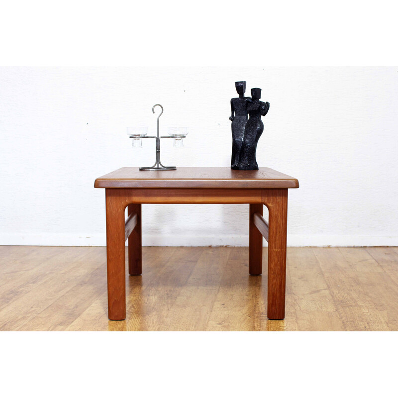 Vintage solid teak coffee table by Niels Bach, Denmark