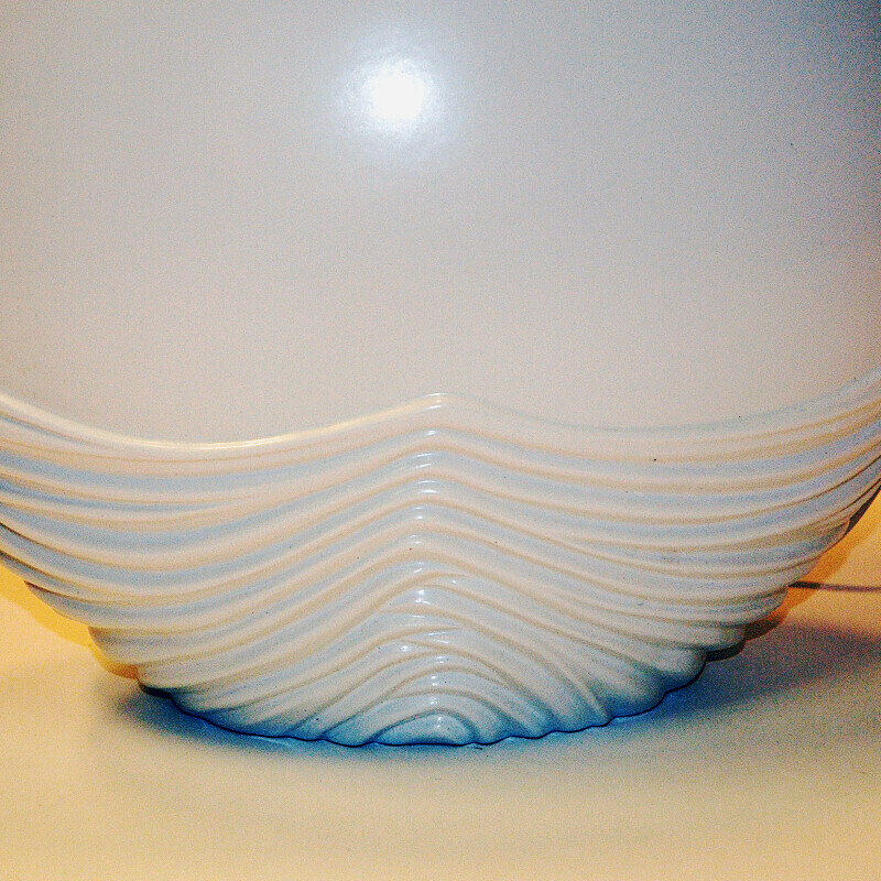 Lampe de table vintage ovale en céramique, Italie, 1980