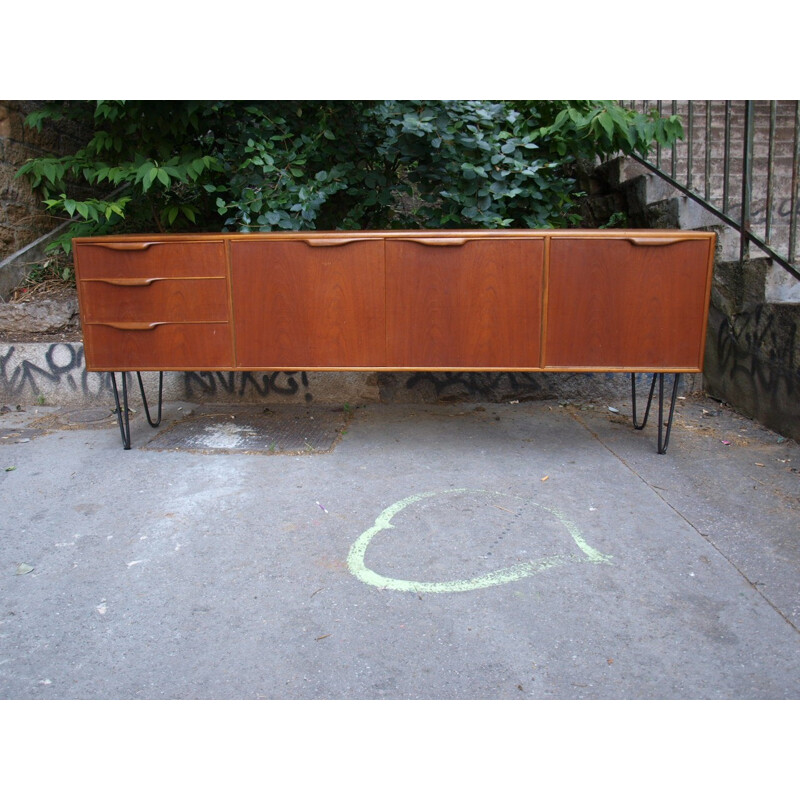 Mcintosh teak sideboard with black feet - 1960s