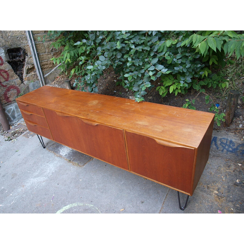 Mcintosh teak sideboard with black feet - 1960s