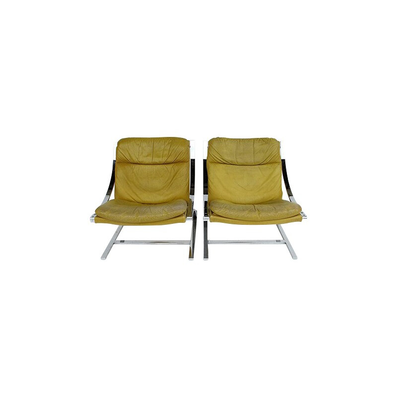 Pareja de sillones vintage Zeta de Paul Tuttle para Stâssle Internatinal, 1970