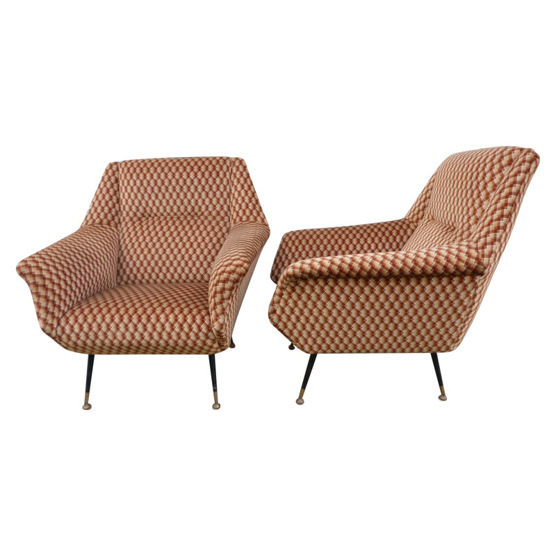 Pair of Italian armchairs - 1950s