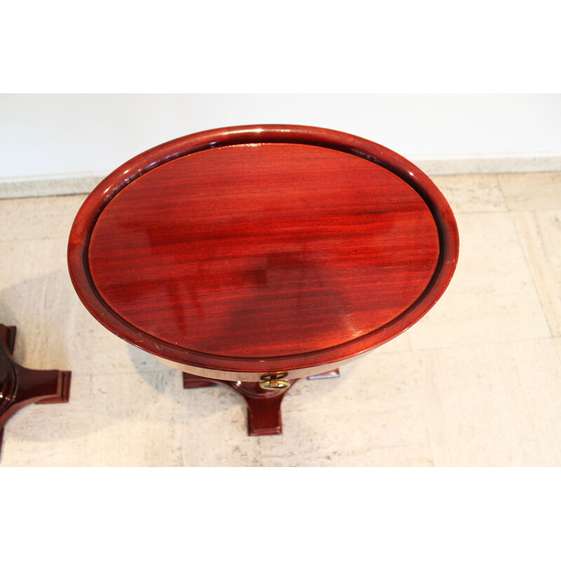 Pair of vintage mahogany bedside tables