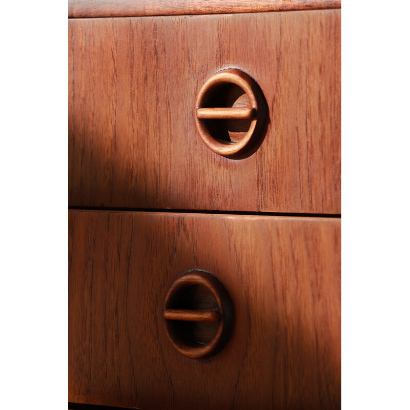 Vintage "Cat's Eyes" sideboard in Bangkok teak and wood by Tony Parker for Parker Furniture, 1961