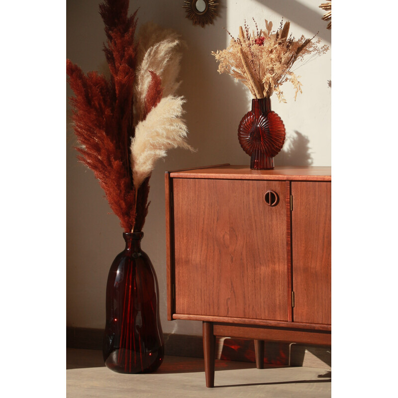 Vintage "Cat's Eyes" sideboard in Bangkok teak and wood by Tony Parker for Parker Furniture, 1961