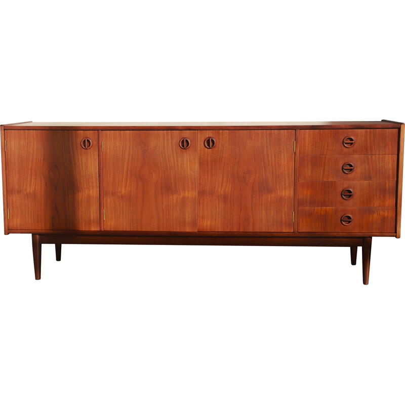 Vintage "Cat's Eyes" sideboard in Bangkok teak and wood by Tony Parker for Parker Furniture, 1961