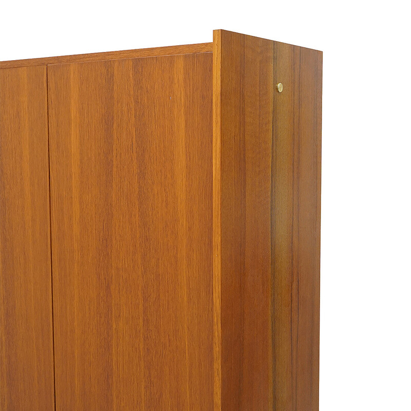 Vintage cabinet with needle feet in veneered wood, Italy 1960