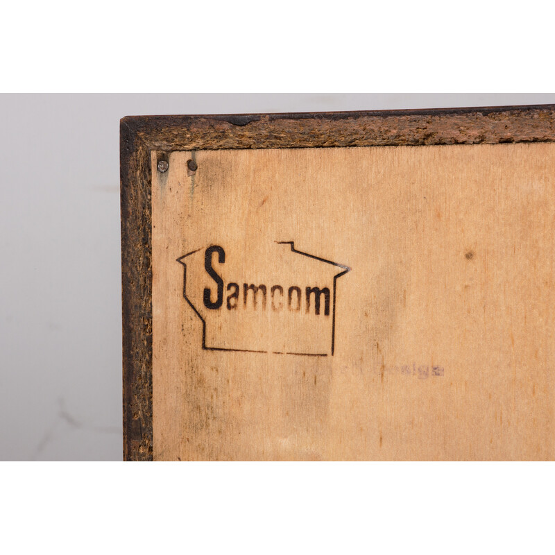 Commode vintage en teck avec 3 tiroirs pour Samcom, Danemark 1960