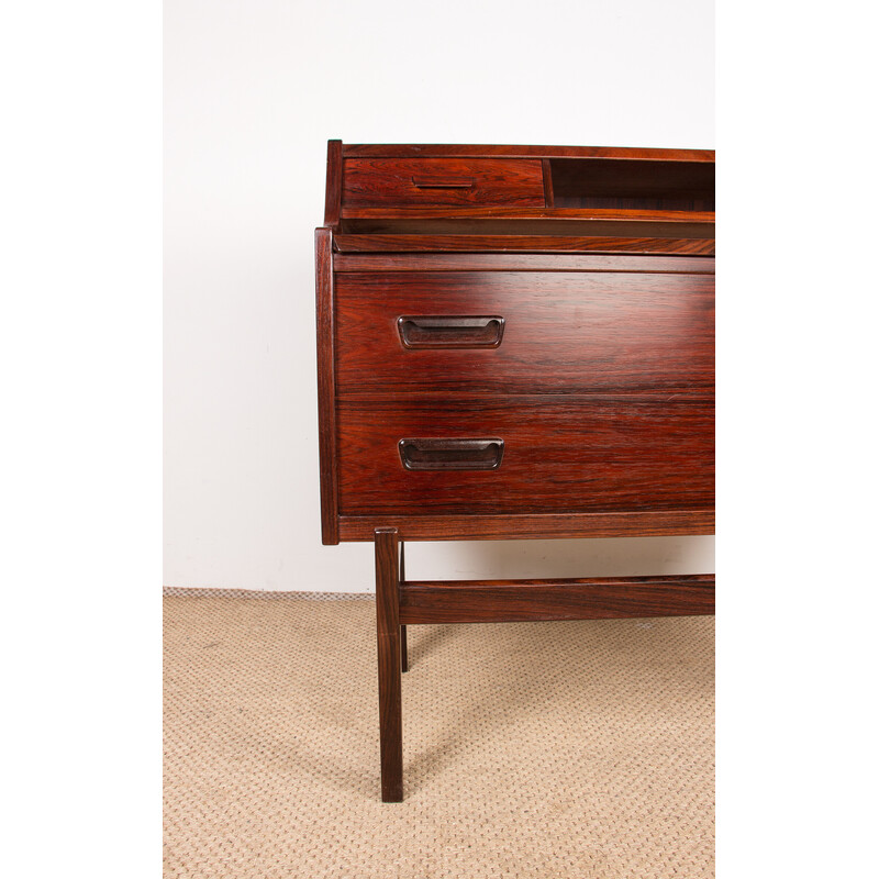 Vintage rosewood secretary desk by Arne Wahl Iversen for Vinde Mobelfabirk, Denmark 1960