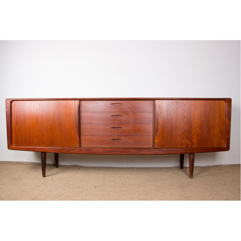 Vintage teak sideboard by Henry Walter Klein for Bramin, Denmark 1960