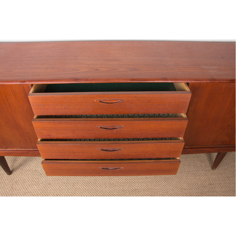 Vintage teak sideboard by Henry Walter Klein for Bramin, Denmark 1960