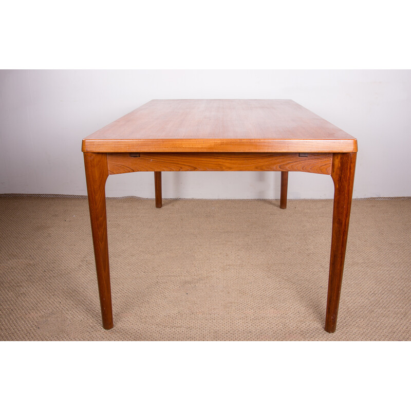 Vintage extendable teak dining table by Henning Kjaernulf for Vejle Stole, Denmark 1960