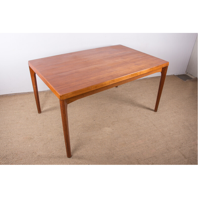 Vintage extendable teak dining table by Henning Kjaernulf for Vejle Stole, Denmark 1960