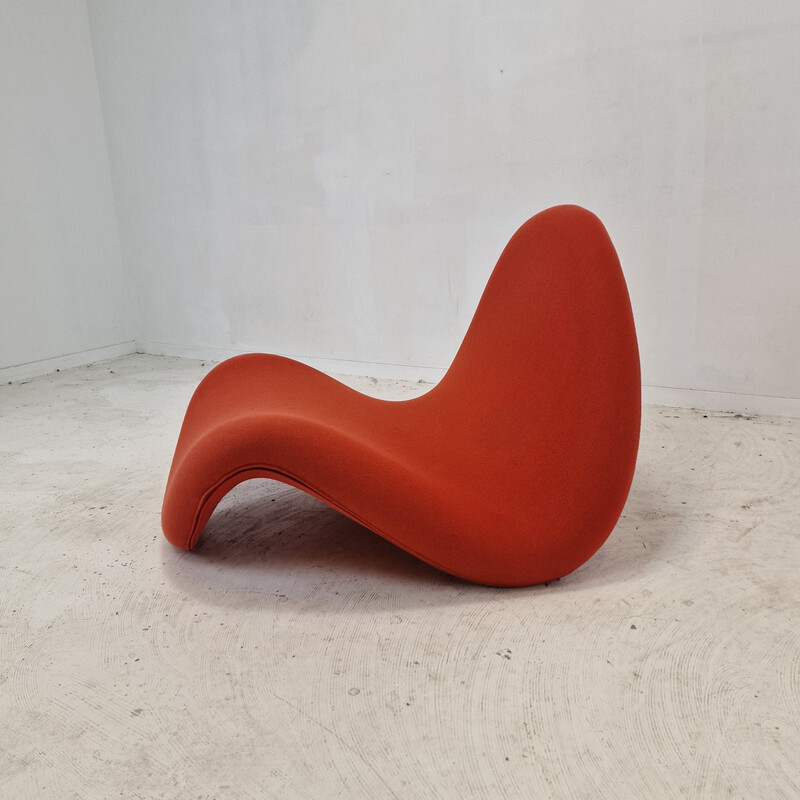 Vintage Tongue fauteuil in Tonus stof van Pierre Paulin voor Artifort, Nederland 1960